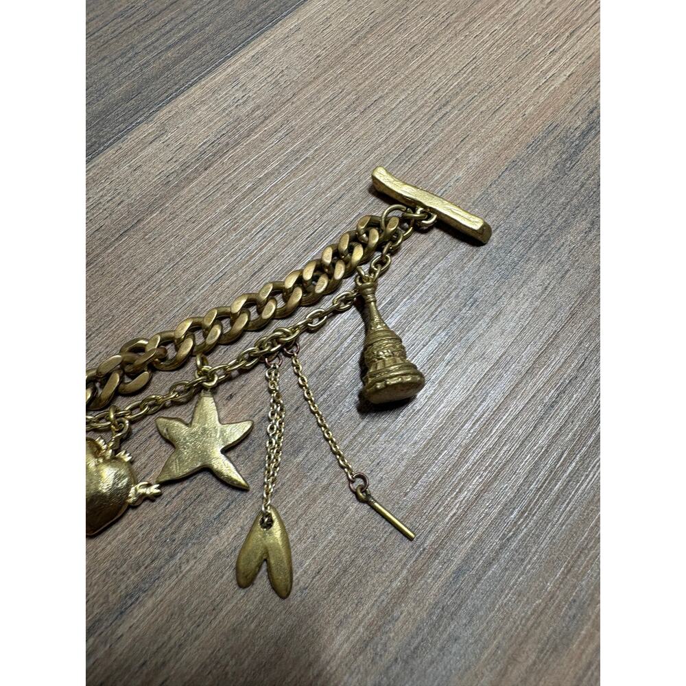 Alemais Gold Tesori Charm Bracelet Chunky Chain Nano Plated Brass - Picture 5 of 10